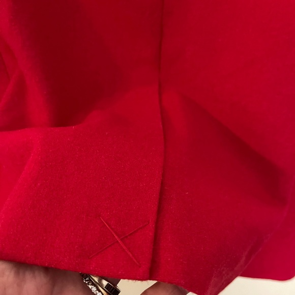 Vintage Chadwick's of Boston Red Wool Blend Classic Blazer Elbow Pads - Picture 5 of 8